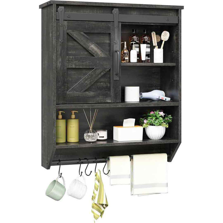 Ophelia & Co. Farmhouse Medicine With Sliding Barn Door